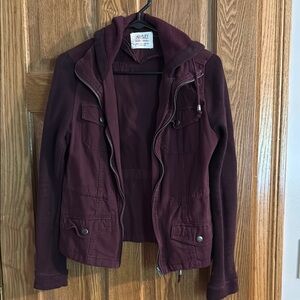 Women’s maroon Utility Jacket
